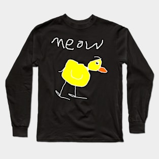 Meow - The Duck 2023 Funny Long Sleeve T-Shirt